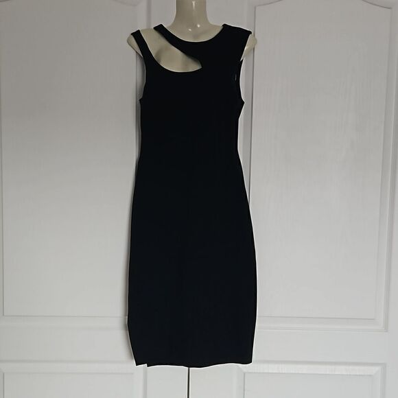 Marciano Ladies Bodycon Cut Out Midi Dress Small Black - Picture 2 of 16